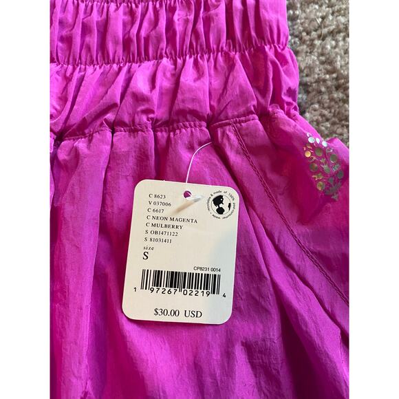 NWT FP Movement The Way Home Shorts Free People Neon Magenta Pink Lounge Small S - Picture 6 of 8